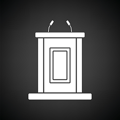 Image showing Witness stand icon