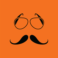 Image showing Glasses and mustache icon