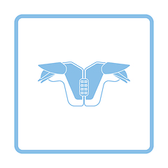 Image showing American football chest protection icon