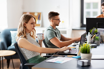 Image showing business team or startuppers working at office