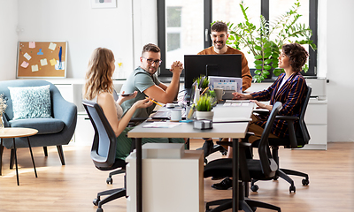 Image showing business team or startuppers working at office