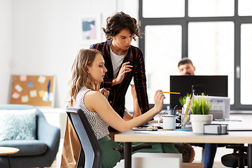 Image showing business team or startuppers working at office