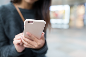 Image showing Woman use of mobile phone