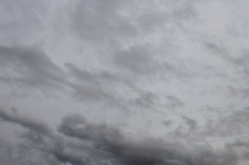 Image showing black clouds winter sky