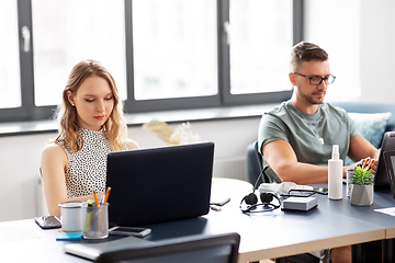 Image showing business team or startuppers working at office