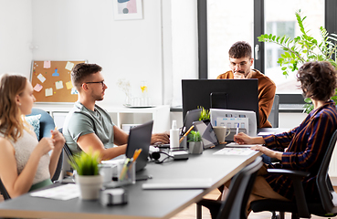 Image showing business team or startuppers working at office