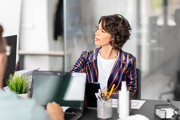 Image showing business team or startuppers working at office