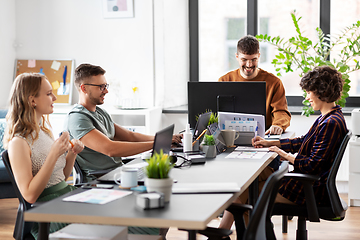 Image showing business team or startuppers working at office