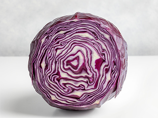 Image showing fresh raw purple cabbage