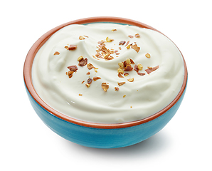 Image showing bowl of hot dip yogurt sauce