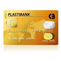 Image showing Gold credit card