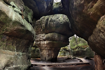 Image showing Labyrinth of Rock formation in Poland