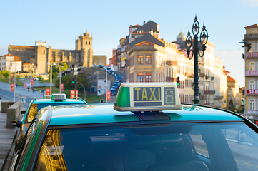 Image showing Taxi cab car Porto, Portugal