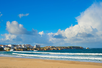 Image showing Ocean seashore town. Baleal, Portugal