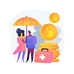Image showing Emergency support fund abstract concept vector illustration.