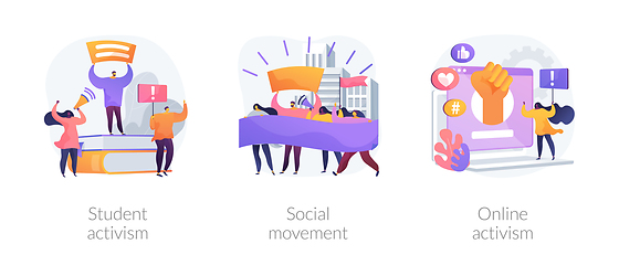 Image showing Political and social change abstract concept vector illustrations.