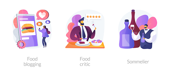 Image showing Food review abstract concept vector illustrations.