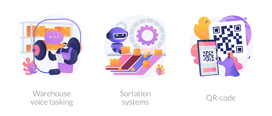 Image showing Logistics order processing abstract concept vector illustrations.