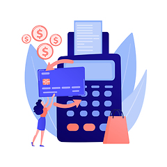 Image showing Payment processing vector concept metaphor