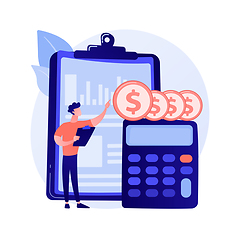 Image showing Income statement vector concept metaphor