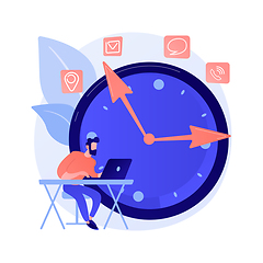 Image showing Deadline and time management vector concept metaphor