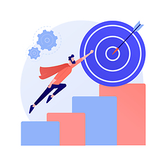 Image showing Reaching goal vector concept metaphor