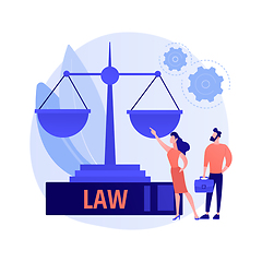 Image showing Legal services vector concept metaphor