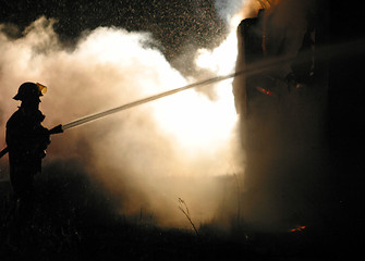 Image showing house fire