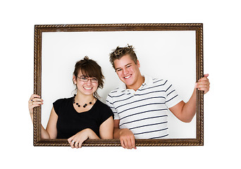 Image showing Framed couple