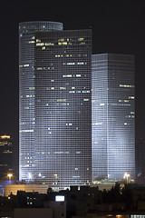 Image showing Azrieli tower in night