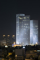Image showing Azrieli tower in night