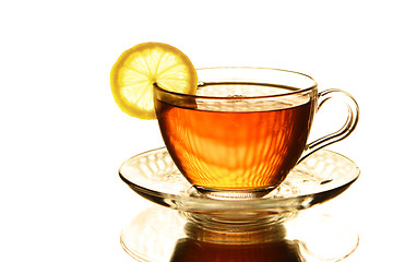 Image showing Cup of Tea with Lemon / Teacup