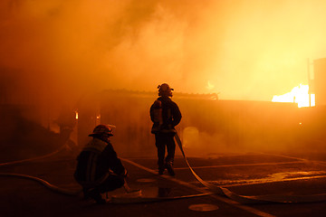 Image showing Firefighters Team