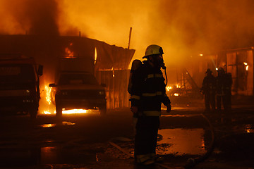 Image showing Firefighters Team