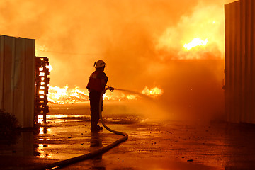 Image showing Firefighters Team