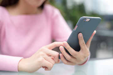 Image showing Woman use of cellphone