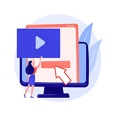 Image showing Video editing vector concept metaphor