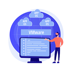 Image showing Cloud information storage vector concept metaphor