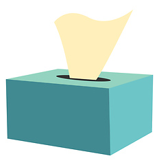 Image showing Napkin box, vector or color illustration.