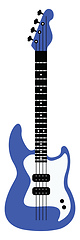 Image showing Image of electro guitar -electrical guitars, vector or color ill