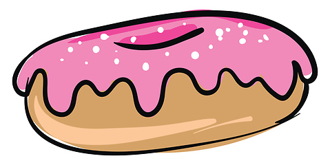 Image showing Image of cream donut blessed, vector or color illustration.