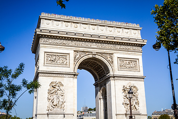 Image showing Arc de Triomphe, Paris, France