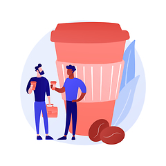 Image showing Coffee break vector concept metaphor
