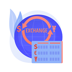 Image showing Currency exchange vector concept metaphor