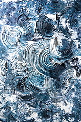 Image showing Cream textured painting on seamless background, abstract artwork