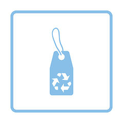 Image showing Tag and recycle sign icon