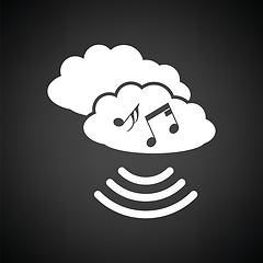 Image showing Music cloud icon