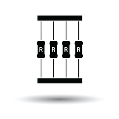 Image showing Resistor tape icon