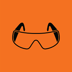 Image showing Icon of chemistry protective eyewear