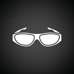 Image showing Poker sunglasses icon